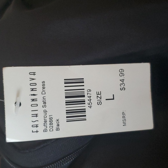 4/$30 **NWT Fashion Nova buttercup satin dress size L (slight imperfecti… - Picture 12 of 13